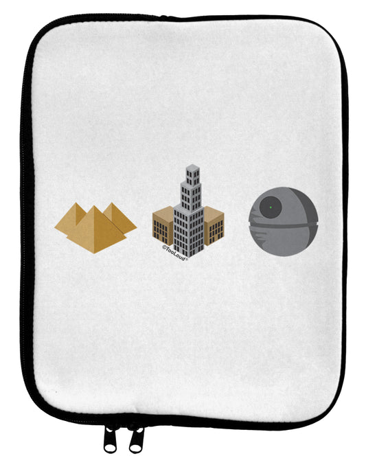 History of Architecture Funny Sci-fi 9 x 11.5 Tablet Sleeve by TooLoud-TooLoud-White-Black-Davson Sales