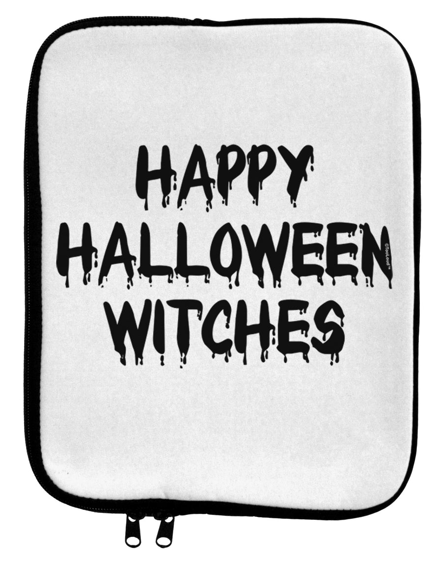 Happy Halloween Witches 9 x 11.5 Tablet Sleeve-TooLoud-White-Black-Davson Sales