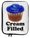 Cream Filled Blue Cupcake Design 9 x 11.5 Tablet Sleeve by TooLoud-TooLoud-White-Black-Davson Sales