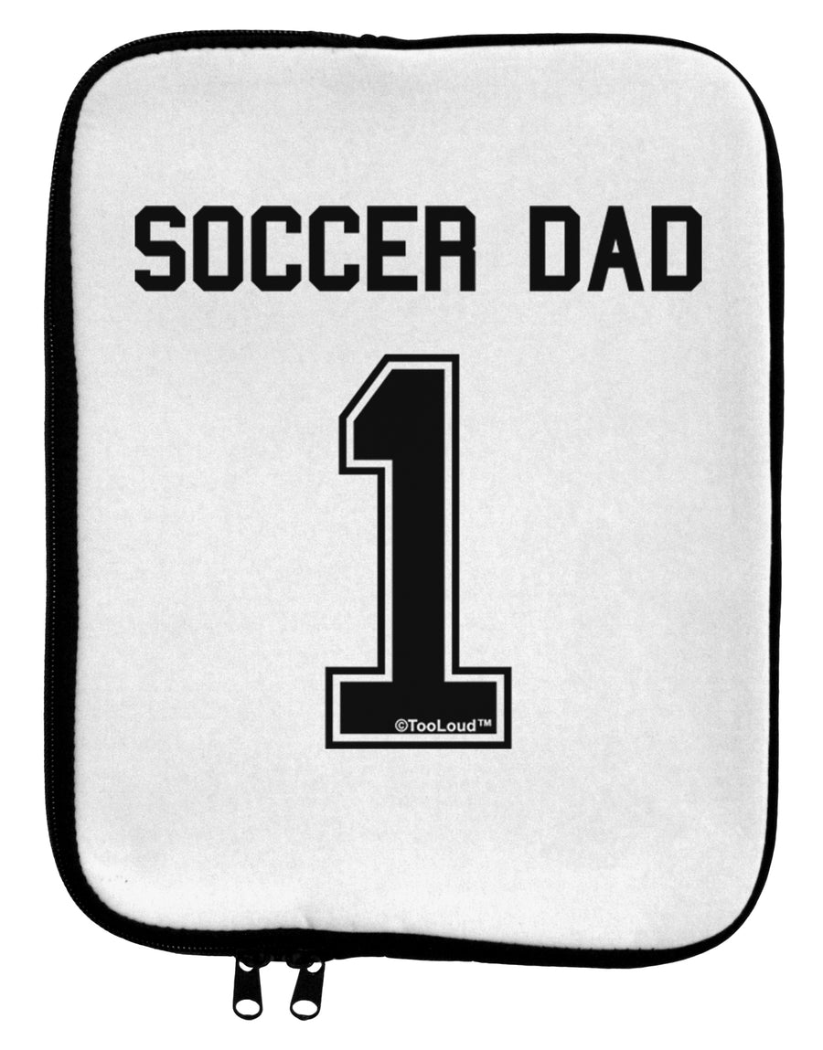 Soccer Dad Jersey 9 x 11.5 Tablet Sleeve by TooLoud-TooLoud-White-Black-Davson Sales