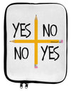 Charlie Charlie Challenge 9 x 11.5 Tablet Sleeve by TooLoud-TooLoud-White-Black-Davson Sales
