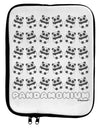 Pandamonium Pandas 9 x 11.5 Tablet Sleeve by TooLoud-TooLoud-White-Black-Davson Sales