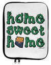 Home Sweet Home - Arizona - Cactus and State Flag 9 x 11.5 Tablet Sleeve by TooLoud-TooLoud-White-Black-Davson Sales