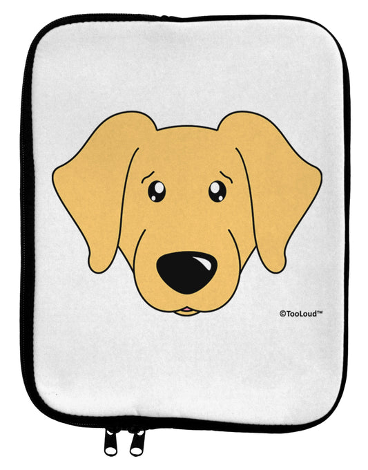 Cute Golden Retriever Dog 9 x 11.5 Tablet Sleeve by TooLoud-TooLoud-White-Black-Davson Sales