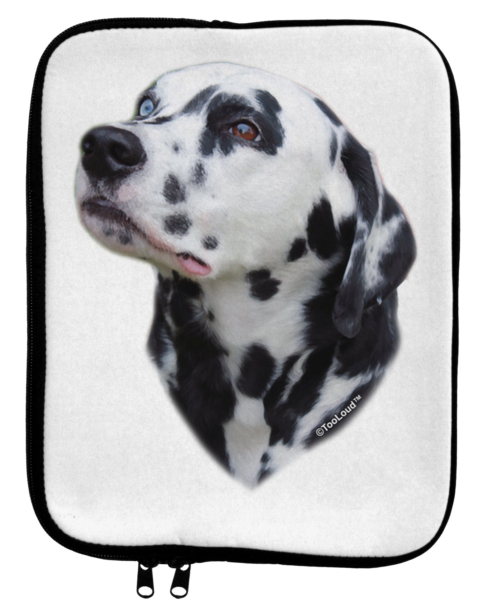 Dalmatian Portrait 9 x 11.5 Tablet Sleeve by TooLoud-TooLoud-White-Black-Davson Sales