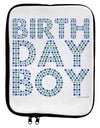 Birthday Boy - Blue and Green Dots 9 x 11.5 Tablet Sleeve by TooLoud-TooLoud-White-Black-Davson Sales