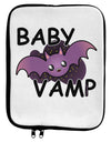 Baby Vamp 9 x 11.5 Tablet Sleeve by TooLoud-TooLoud-White-Black-Davson Sales