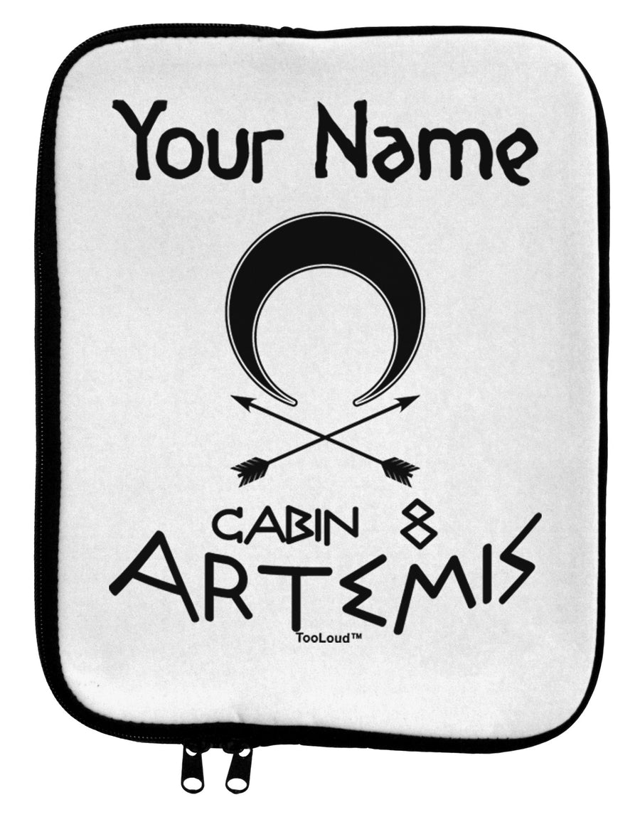 Personalized Cabin 8 Artemis 9 x 11.5 Tablet Sleeve by TooLoud-TooLoud-White-Black-Davson Sales