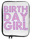 Birthday Girl - Pink and Purple Dots 9 x 11.5 Tablet Sleeve by TooLoud-TooLoud-White-Black-Davson Sales