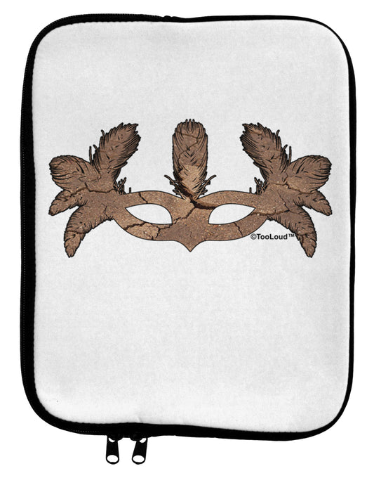 Earth Masquerade Mask 9 x 11.5 Tablet Sleeve by TooLoud-TooLoud-White-Black-Davson Sales