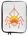 Cute Candy Corn Spider - Halloween 9 x 11.5 Tablet Sleeve-TooLoud-White-Black-Davson Sales