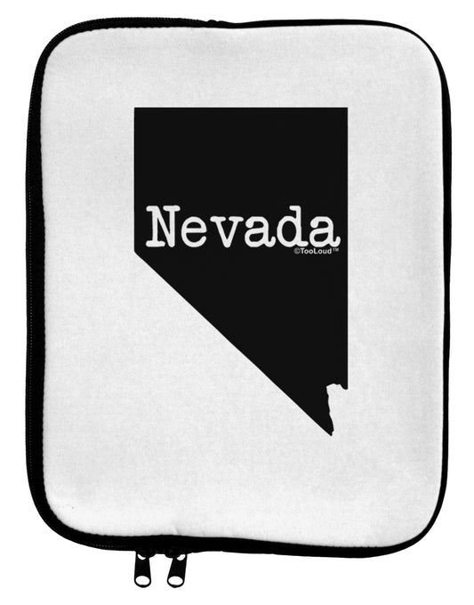 Nevada - United States Shape 9 x 11.5 Tablet Sleeve by TooLoud-TooLoud-White-Black-Davson Sales