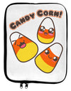 Cute Kawaii Candy Corn Halloween 9 x 11.5 Tablet Sleeve-TooLoud-White-Black-Davson Sales