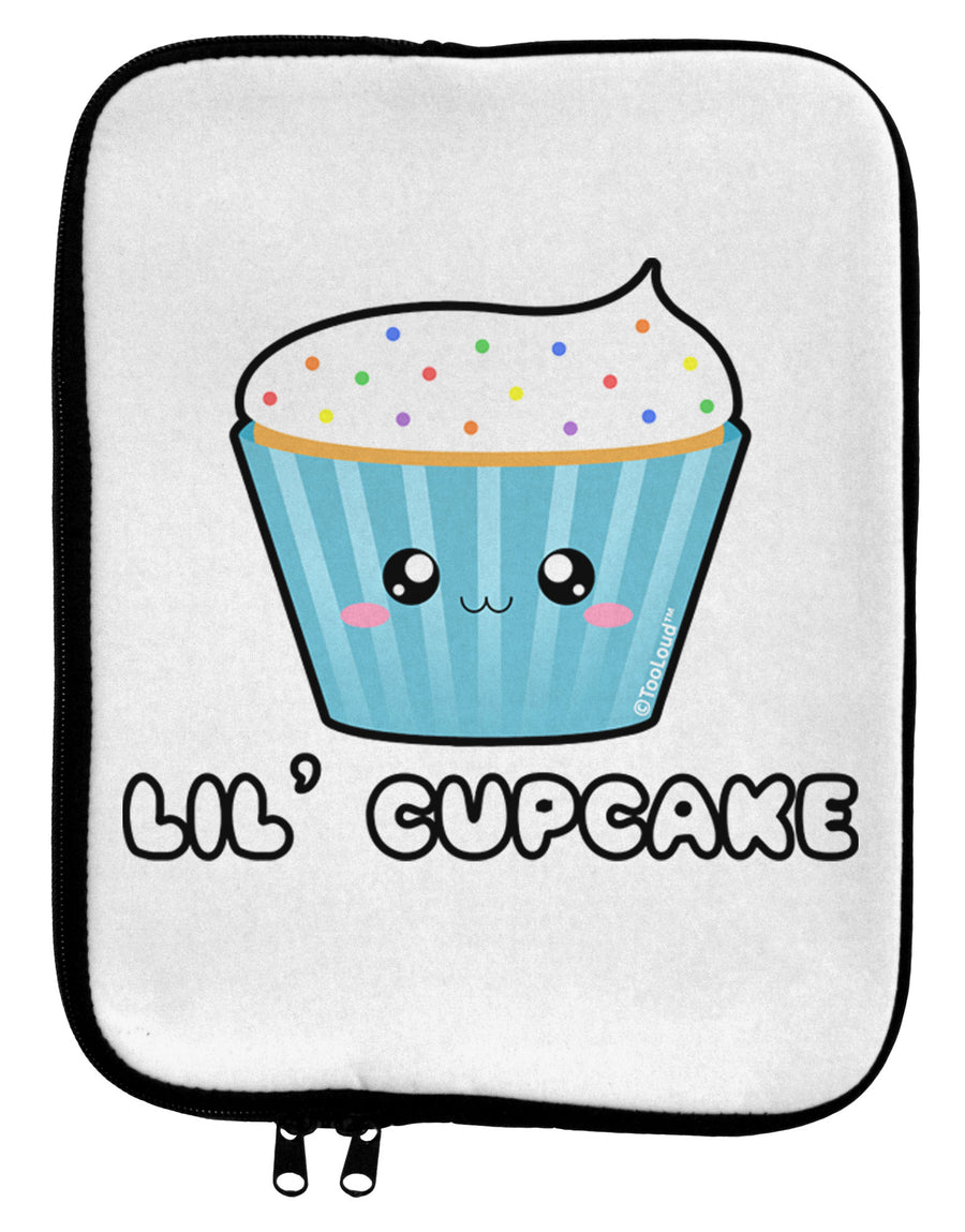 Cute Cupcake with Sprinkles - Lil Cupcake 9 x 11.5 Tablet Sleeve by TooLoud-TooLoud-White-Black-Davson Sales