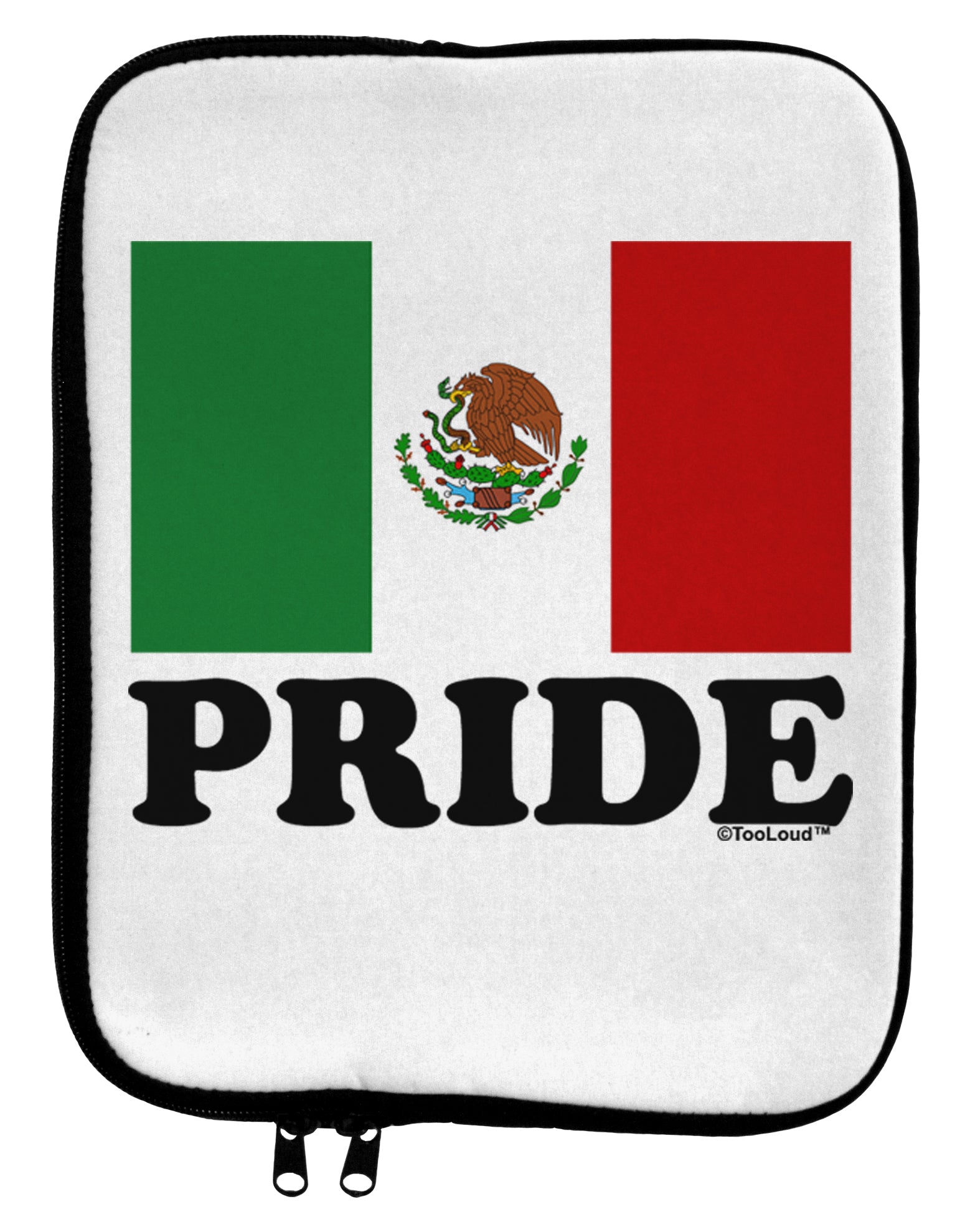 Mexican Pride - Mexican Flag 9 x 11.5 Tablet Sleeve by TooLoud-TooLoud-White-Black-Davson Sales