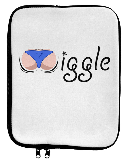 Wiggle - Twerk Light 9 x 11.5 Tablet Sleeve-TooLoud-White-Black-Davson Sales
