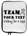Personalized Team -Name- Walking for a Cure 9 x 11.5 Tablet Sleeve by TooLoud-TooLoud-White-Black-Davson Sales