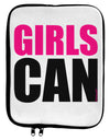 Girls Can 9 x 11.5 Tablet Sleeve by TooLoud-TooLoud-White-Black-Davson Sales