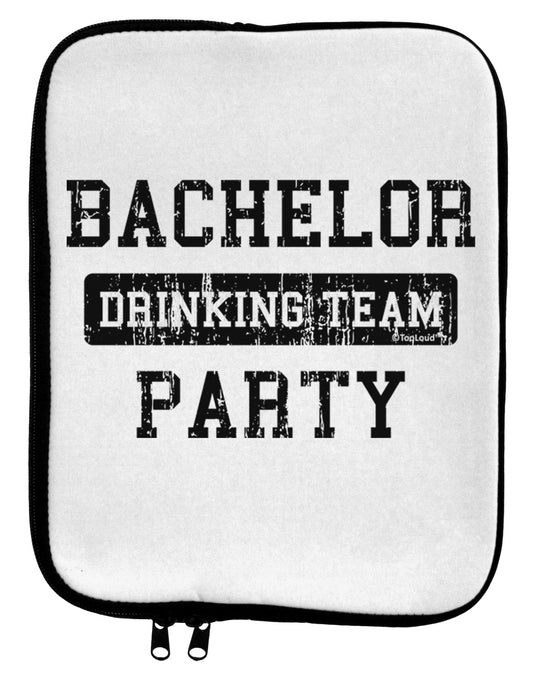 Bachelor Party Drinking Team - Distressed 9 x 11.5 Tablet Sleeve by TooLoud-TooLoud-White-Black-Davson Sales