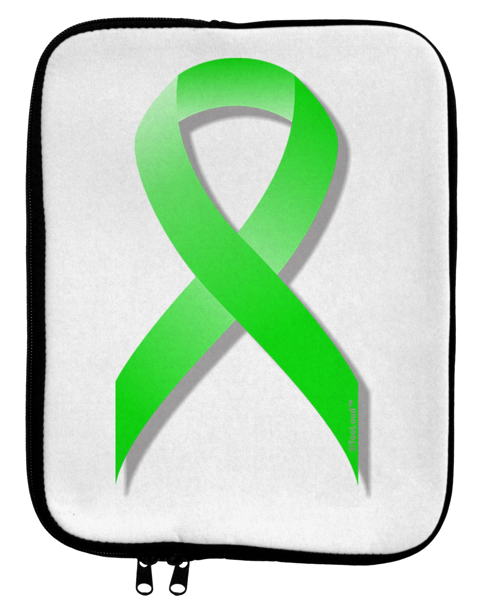 Lyme Disease Awareness Ribbon - Lime Green 9 x 11.5 Tablet Sleeve by TooLoud-TooLoud-White-Black-Davson Sales