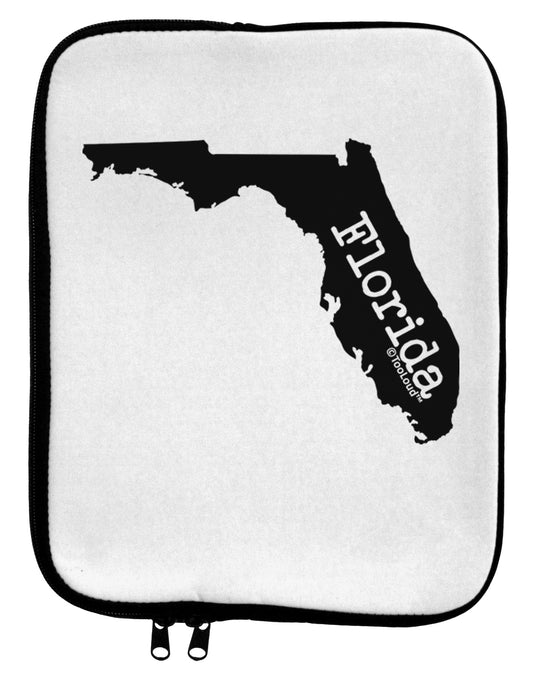 Florida - United States Shape 9 x 11.5 Tablet Sleeve by TooLoud-TooLoud-White-Black-Davson Sales
