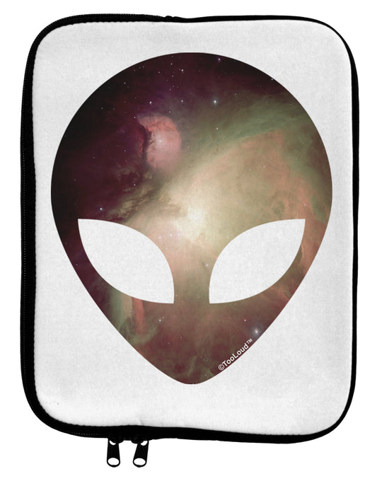 Extraterrestrial Face - Space #2 9 x 11.5 Tablet Sleeve by TooLoud-TooLoud-White-Black-Davson Sales