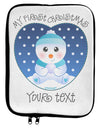 Personalized My First Christmas Snowbaby Blue 9 x 11.5 Tablet Sleeve by TooLoud-TooLoud-White-Black-Davson Sales