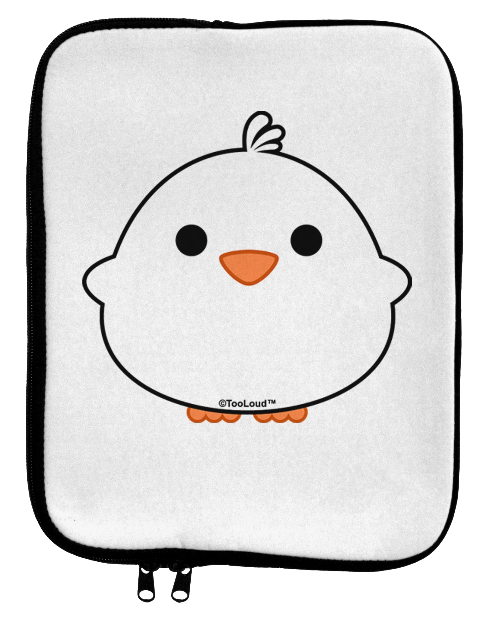 Cute Little Chick - White 9 x 11.5 Tablet Sleeve by TooLoud-TooLoud-White-Black-Davson Sales