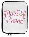 Maid of Honor - Diamond Ring Design - Color 9 x 11.5 Tablet Sleeve by TooLoud-TooLoud-White-Black-Davson Sales