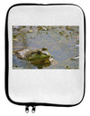 Bullfrog In Water 9 x 11.5 Tablet Sleeve by TooLoud-TooLoud-White-Black-Davson Sales