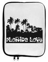 Florida Love - Palm Trees Cutout Design 9 x 11.5 Tablet Sleeve by TooLoud-TooLoud-White-Black-Davson Sales