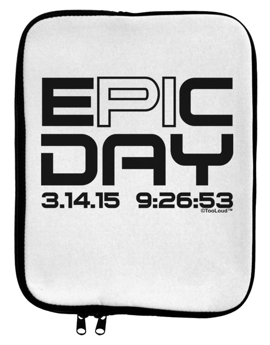 Epic Pi Day Text Design 9 x 11.5 Tablet Sleeve by TooLoud-TooLoud-White-Black-Davson Sales