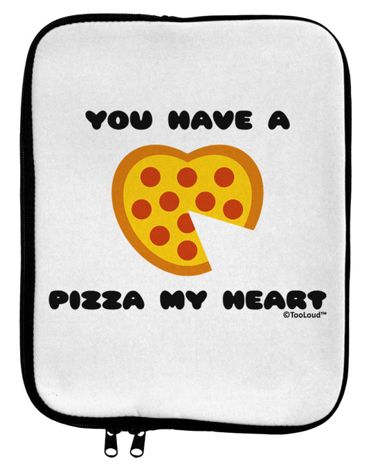 You Have a Pizza My Heart 9 x 11.5 Tablet Sleeve by TooLoud-TooLoud-White-Black-Davson Sales