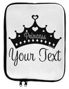 Personalized Princess -Name- Design 9 x 11.5 Tablet Sleeve by TooLoud-TooLoud-White-Black-Davson Sales
