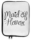 Maid of Honor - Diamond Ring Design 9 x 11.5 Tablet Sleeve by TooLoud-TooLoud-White-Black-Davson Sales