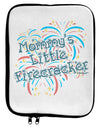 Mommy's Little Firecracker 9 x 11.5 Tablet Sleeve by TooLoud-TooLoud-White-Black-Davson Sales