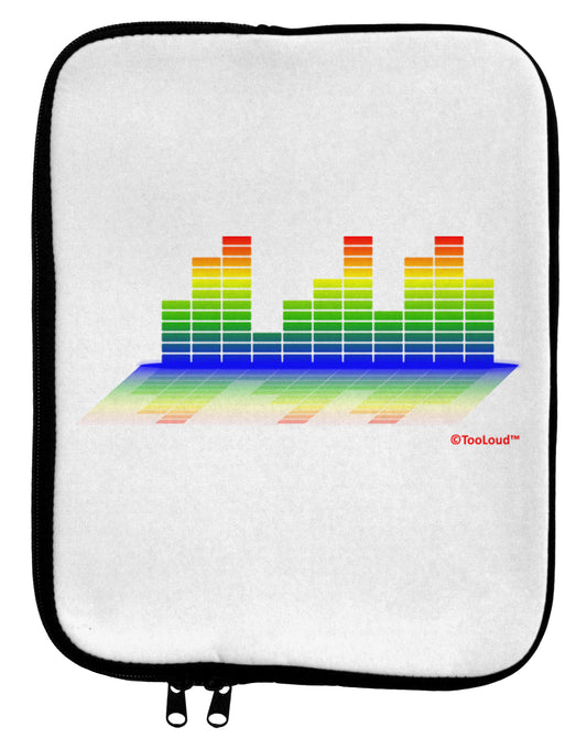 Equalizer Bars Design 9 x 11.5 Tablet Sleeve by TooLoud-TooLoud-White-Black-Davson Sales