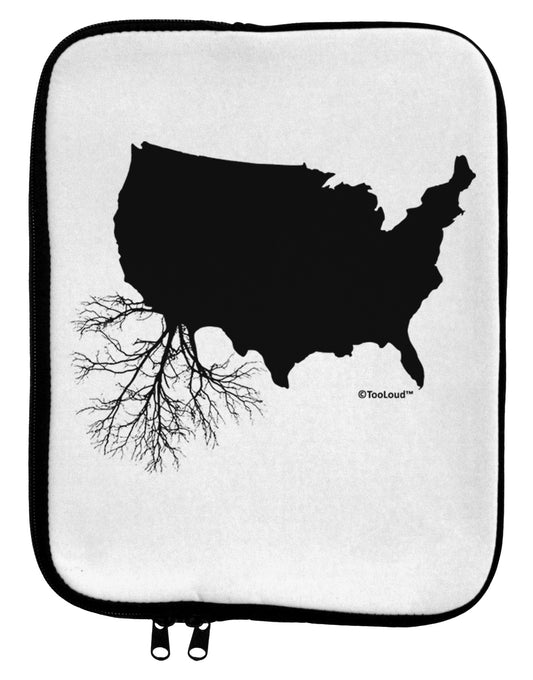 American Roots Design 9 x 11.5 Tablet Sleeve by TooLoud-TooLoud-White-Black-Davson Sales