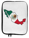 Mexico Outline - Mexican Flag 9 x 11.5 Tablet Sleeve by TooLoud-TooLoud-White-Black-Davson Sales