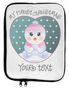 Personalized My First Christmas Snowbaby Girl 9 x 11.5 Tablet Sleeve by TooLoud-TooLoud-White-Black-Davson Sales