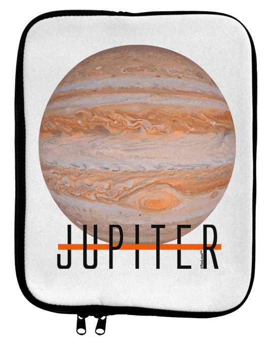 Planet Jupiter Earth Text 9 x 11.5 Tablet Sleeve by TooLoud-TooLoud-White-Black-Davson Sales