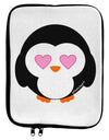 Cute Penguin - Heart Eyes 9 x 11.5 Tablet Sleeve by TooLoud-TooLoud-White-Black-Davson Sales