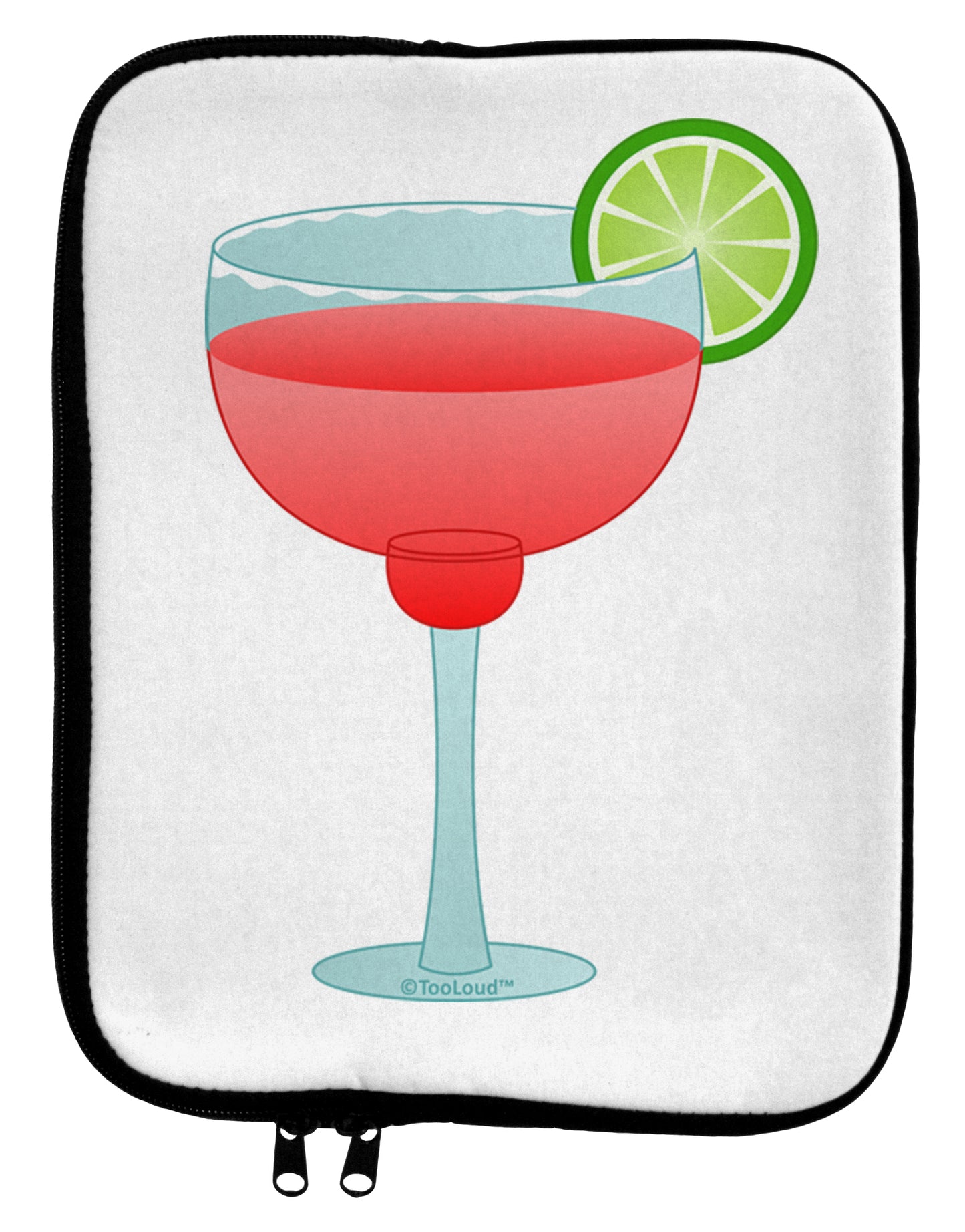 Red Margarita with Lime - Cinco de Mayo 9 x 11.5 Tablet Sleeve by TooLoud-TooLoud-White-Black-Davson Sales