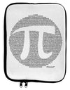 Pi Day Design - Pi Circle Cutout 9 x 11.5 Tablet Sleeve by TooLoud-TooLoud-White-Black-Davson Sales