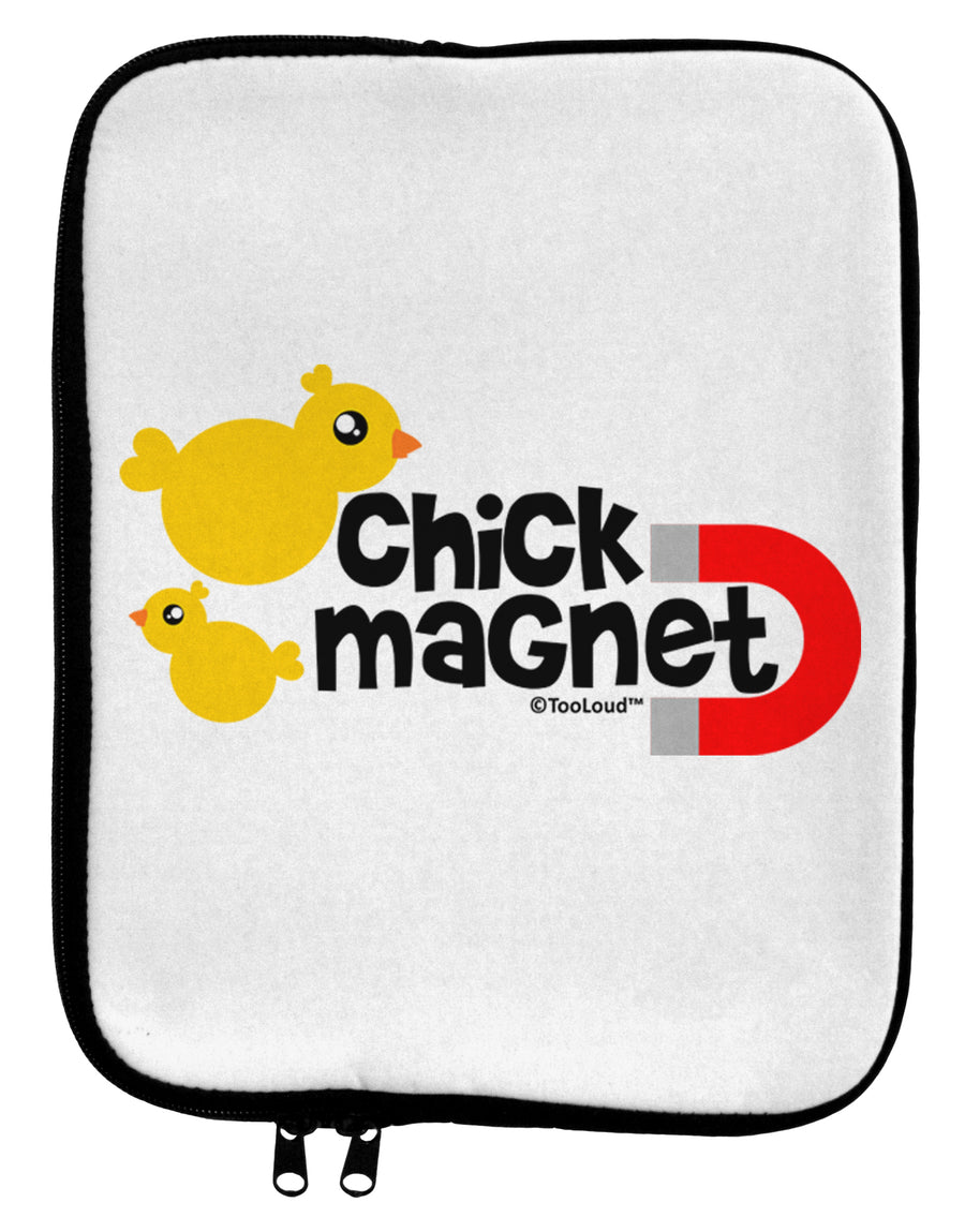 Cute Chick Magnet Design 9 x 11.5 Tablet Sleeve by TooLoud-TooLoud-White-Black-Davson Sales