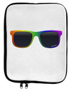 Pride Rainbow Glasses 9 x 11.5 Tablet Sleeve by TooLoud-TooLoud-White-Black-Davson Sales