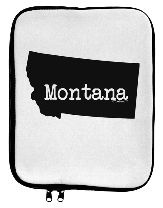 Montana - United States Shape 9 x 11.5 Tablet Sleeve by TooLoud-TooLoud-White-Black-Davson Sales