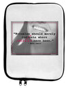 TooLoud Where Smiles Mark Twain 9 x 11.5 Tablet Sleeve-TooLoud-White-Black-Davson Sales
