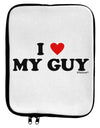 I Heart My Guy 9 x 11.5 Tablet Sleeve by TooLoud-TooLoud-White-Black-Davson Sales