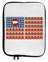 American Bacon Flag 9 x 11.5 Tablet Sleeve by TooLoud-TooLoud-White-Black-Davson Sales